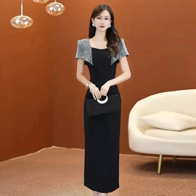 Summer Dress For Women 2025 New Square Collar Dress Light luxury Socialite Patchwork Dresses French Dress Mujer Vestidos
Summer Dress For Women 2025 New Square Collar Dress Light luxury Socialite Patchwork Dresses French Dress Mujer Vestidos