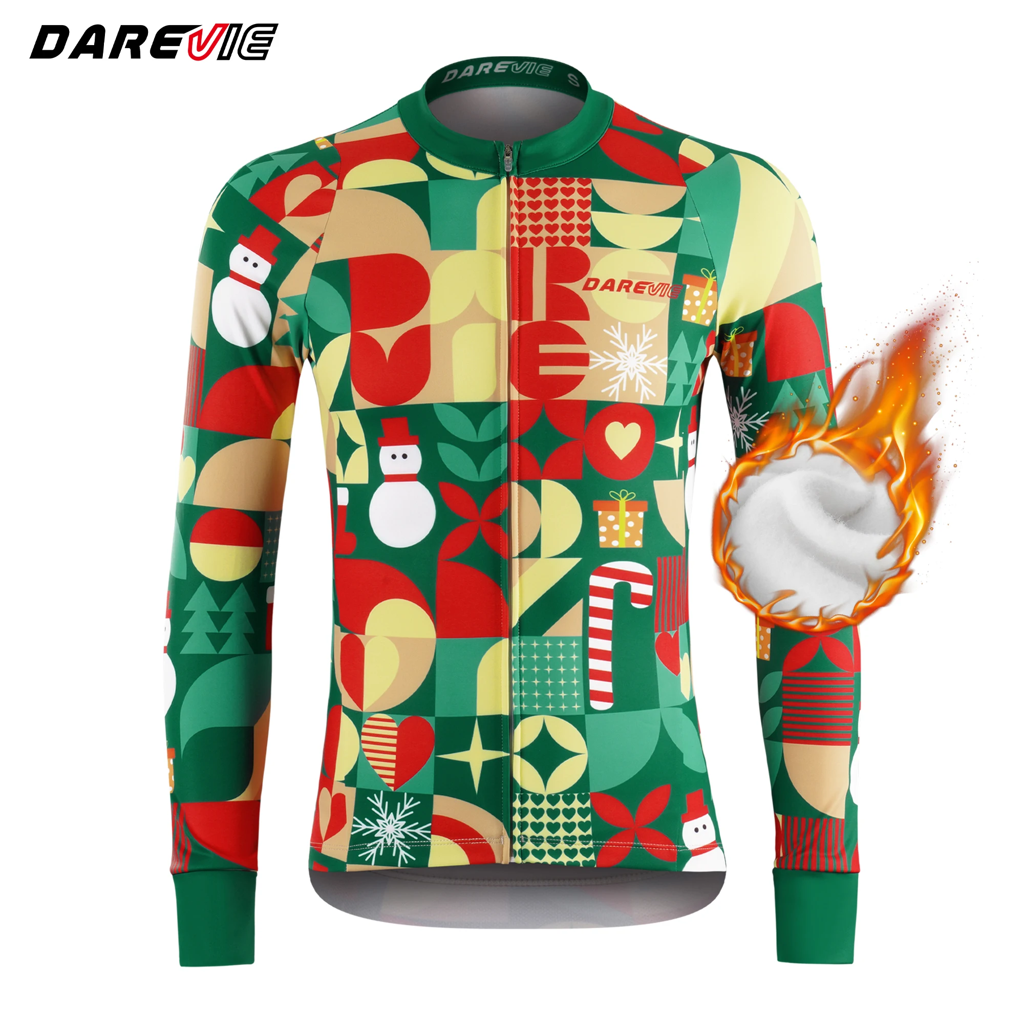 Darevie Man Cycling Maillot Winter Thermal Keep Warm Pro Level Cycling Jersey Man Anti UV Anti Slip Christmas Men's T-Shirts
Darevie Man Cycling Maillot Winter Thermal Keep Warm Pro Level Cycling Jersey Man Anti UV Anti Slip Christmas Men's T-Shirts