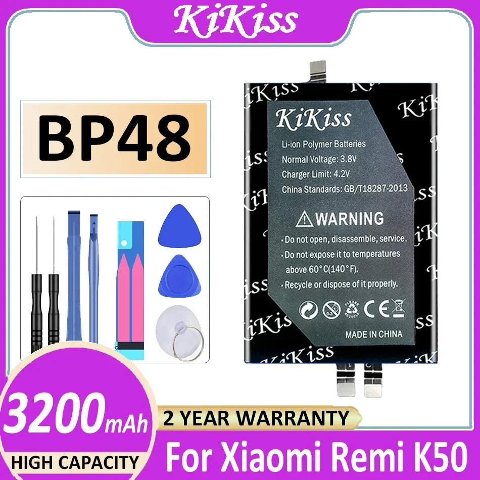 Аккумулятор KiKiss BP48 BP 48 3200 мАч для Xiaomi Remi K50 мобильный телефон
Аккумулятор KiKiss BP48 BP 48 3200 мАч для Xiaomi Remi K50 мобильный телефон