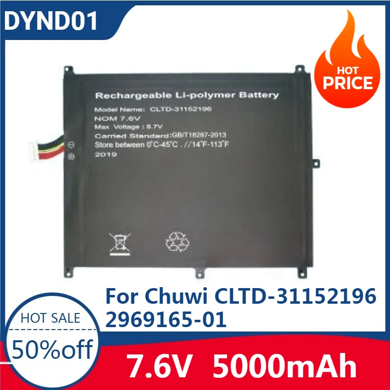 New High quality replaceable Battery Laptop Battery for Chuwi CLTD-31152196 2969165-01 5000mAh
New High quality replaceable Battery Laptop Battery for Chuwi CLTD-31152196 2969165-01 5000mAh