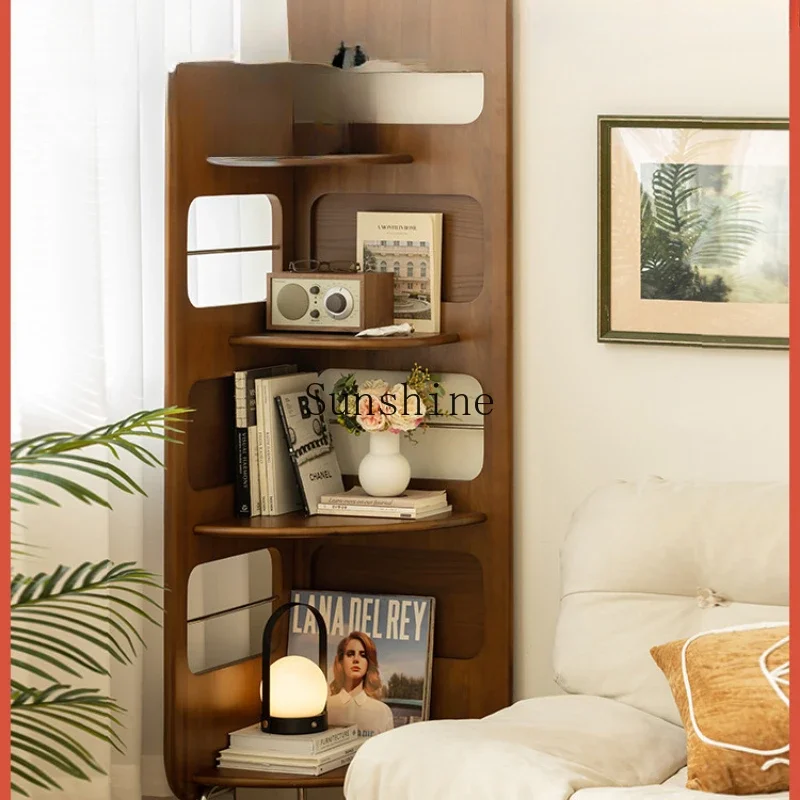 Solid wood corner shelf living room corner cabinet bedroom wall triangular Chinese bookshelf
Solid wood corner shelf living room corner cabinet bedroom wall triangular Chinese bookshelf