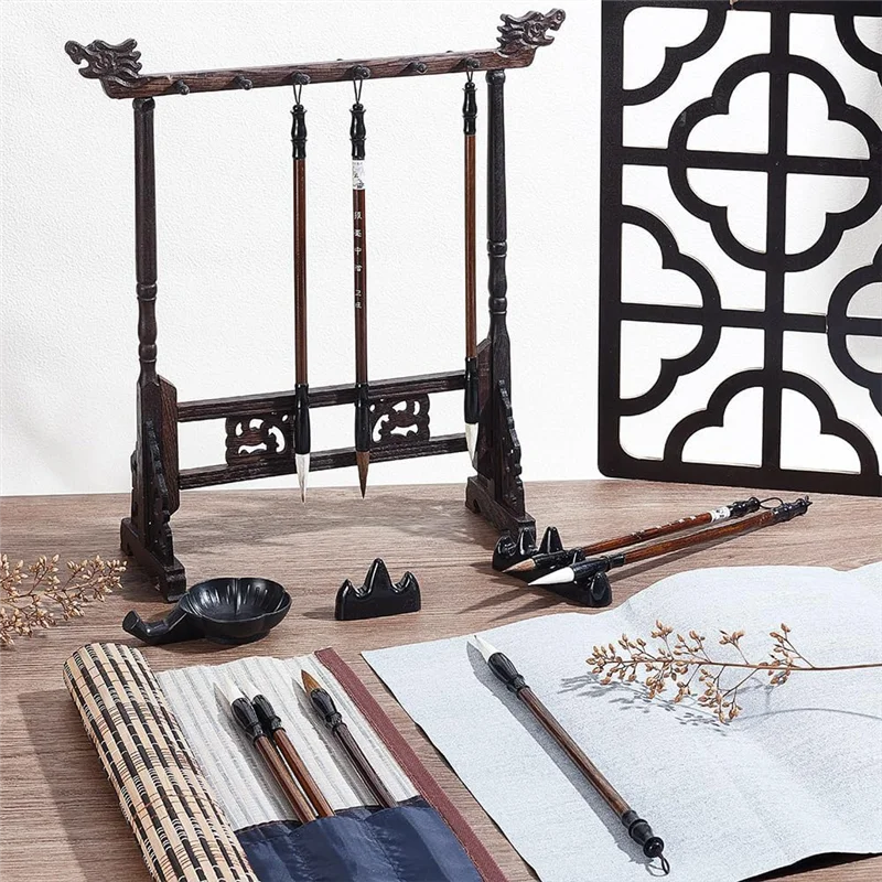 15Pcs Chinese Calligraphy Brushes Set For Watercolor Art With Roll-Up Brush Holder Tray Containers Water Writing Cloth
15Pcs Chinese Calligraphy Brushes Set For Watercolor Art With Roll-Up Brush Holder Tray Containers Water Writing Cloth