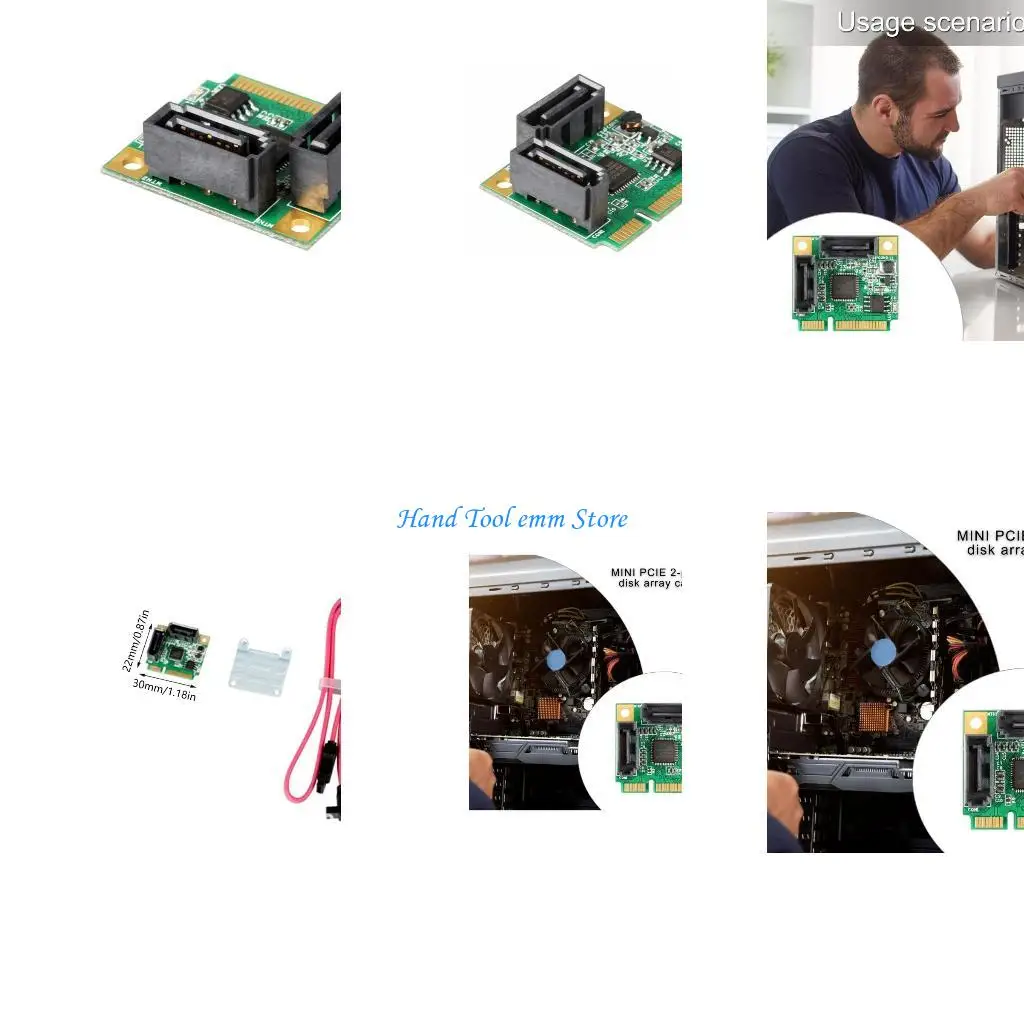 H37F 2 Port SATA3.0 Small PCIE Controller Support RAID0/1 Small PCIe Expansion Card
H37F 2 Port SATA3.0 Small PCIE Controller Support RAID0/1 Small PCIe Expansion Card