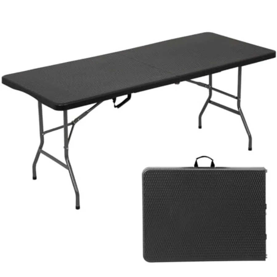 Outdoor Dining Table Foldable Portable Rectangular Plastic Folding Table with Built in Carrying Handle for Party and Wedding Us
Outdoor Dining Table Foldable Portable Rectangular Plastic Folding Table with Built in Carrying Handle for Party and Wedding Us