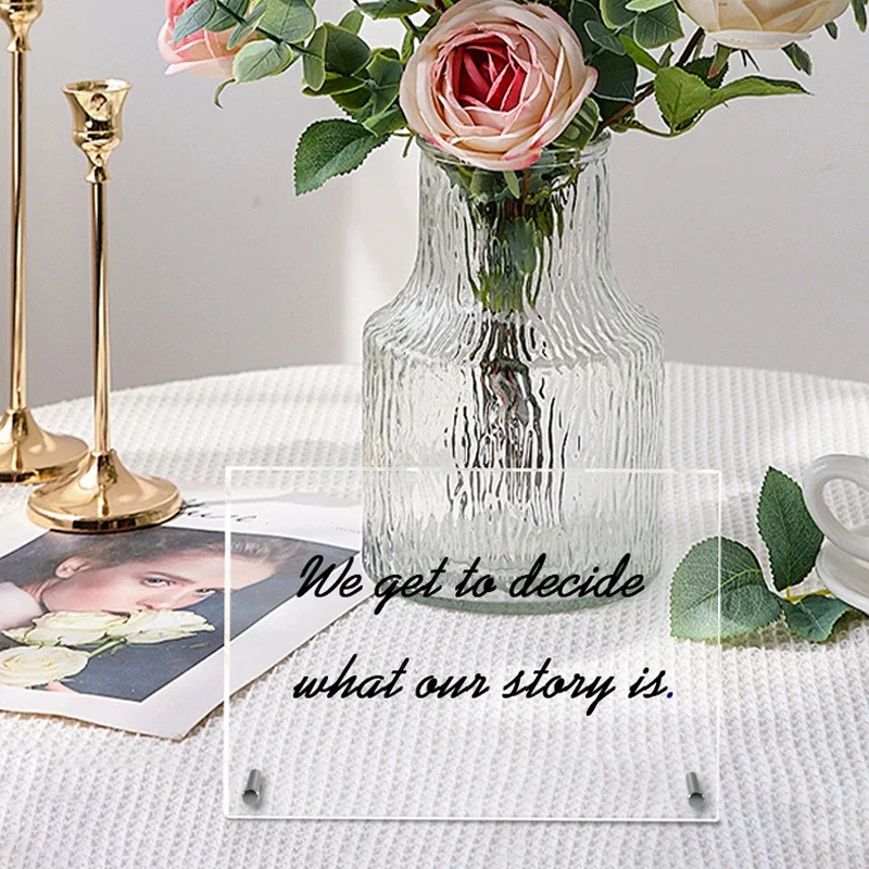 Acrylic Transparent Desktop Organizer Whiteboard with Colorful Pen for Weekly Monthly Schedule Task List Display Stand
Acrylic Transparent Desktop Organizer Whiteboard with Colorful Pen for Weekly Monthly Schedule Task List Display Stand