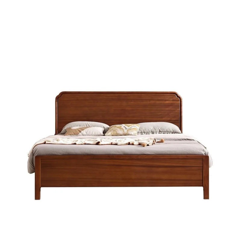 Solid wood bed walnut wood bed retro wind 1.5 meters 1.8 double master bedroom simple furniture wedding bed
Solid wood bed walnut wood bed retro wind 1.5 meters 1.8 double master bedroom simple furniture wedding bed