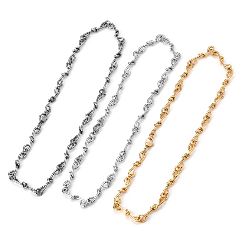 Artificially knotted necklaces designed by niche fashion women's sweater chain jewelry
Artificially knotted necklaces designed by niche fashion women's sweater chain jewelry