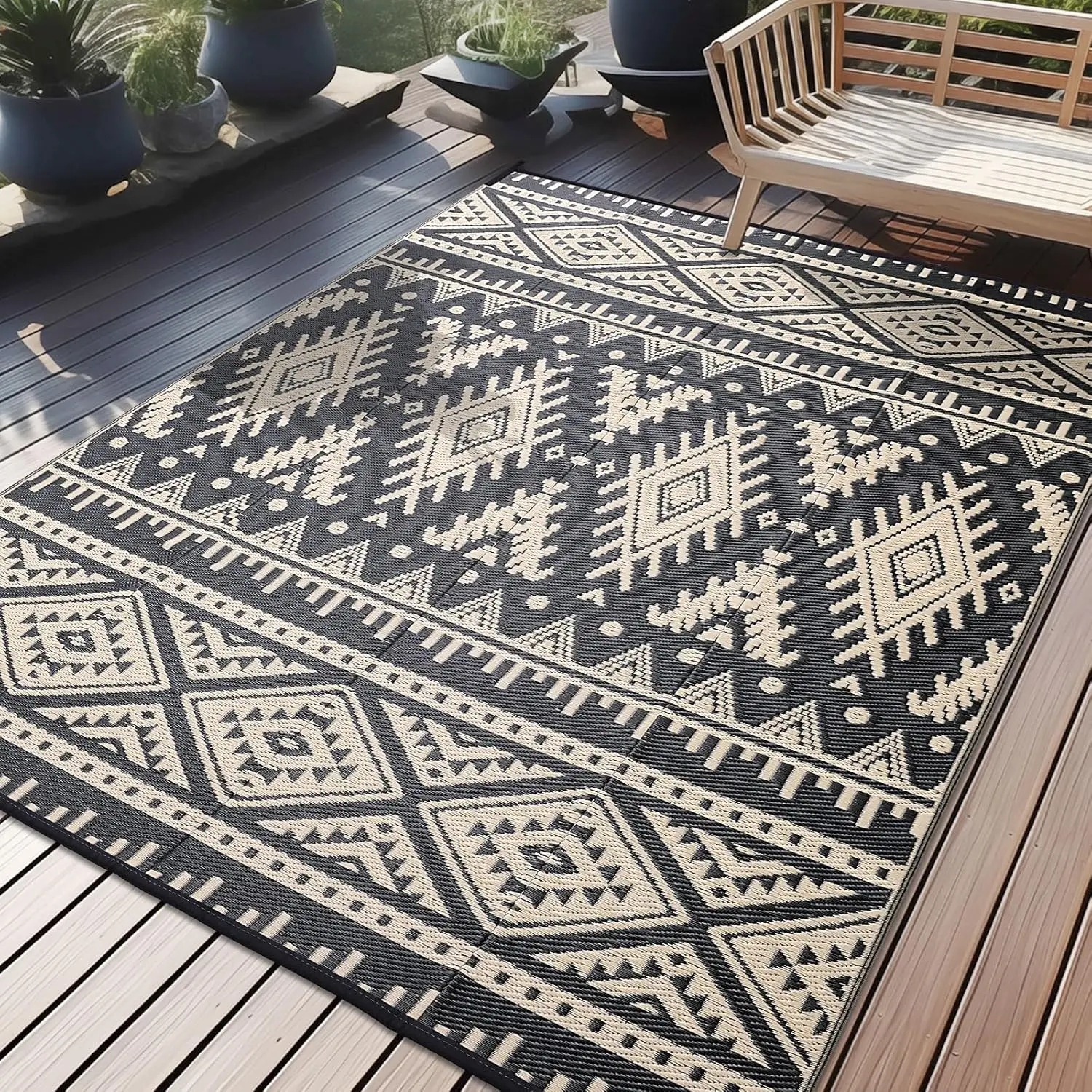 Outdoor Rug Waterproof 6x9 ft, Reversible Outdoor Plastic Straw Rug, Boho Patio Rug, Indoor Outdoor Carpet, RV Mat Outside for P
Outdoor Rug Waterproof 6x9 ft, Reversible Outdoor Plastic Straw Rug, Boho Patio Rug, Indoor Outdoor Carpet, RV Mat Outside for P