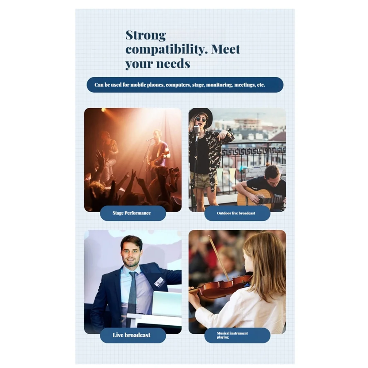 Best 5.8G Wireless in Ear Monitor System Wireless Headphone Earphone Monitor System Transmitter Receiver Automatic Pairing
Best 5.8G Wireless in Ear Monitor System Wireless Headphone Earphone Monitor System Transmitter Receiver Automatic Pairing