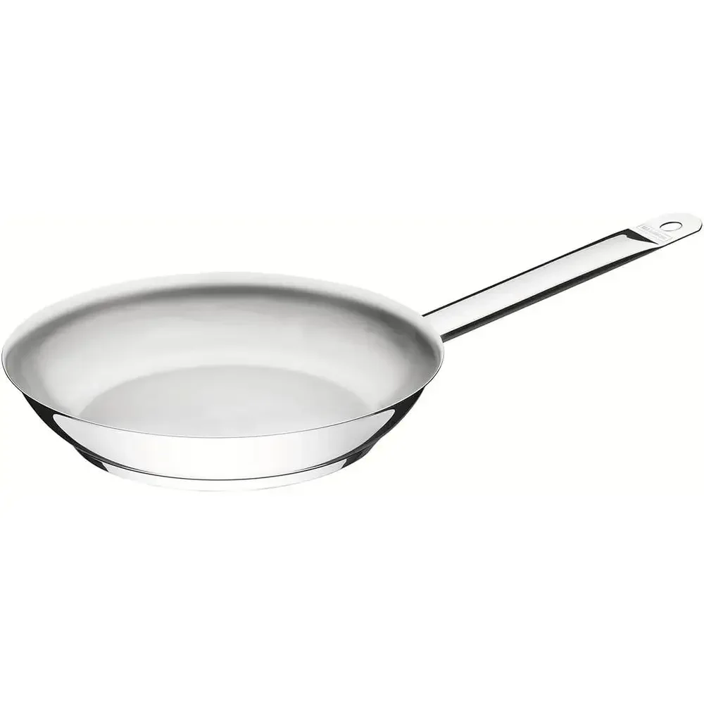 Uncoated 30cm Stainless Steel Frying Pan, Dishwasher Safe, Compatible with All Cookers and Induction, 18/10 Grade
Uncoated 30cm Stainless Steel Frying Pan, Dishwasher Safe, Compatible with All Cookers and Induction, 18/10 Grade