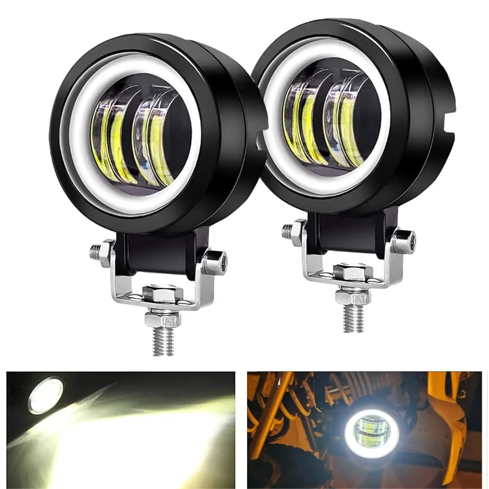 Free Shipping - 3inch LED Motorcycle Driving Lights 60W 6000K Auxiliary Spotlights with DRL/Angel Eye Off Road Light Pod 6000lm
Free Shipping - 3inch LED Motorcycle Driving Lights 60W 6000K Auxiliary Spotlights with DRL/Angel Eye Off Road Light Pod 6000lm