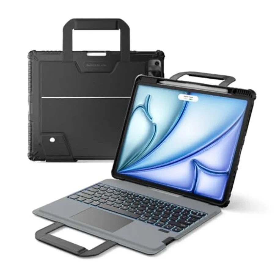 Чехол-клавиатура Carry Go для iPad Air 13 дюймов M4/M3/M2 с ручкой, прочный чехол для iPad Pro 12.9 (3-6 поколение) со съемной клавиатурой
Чехол-клавиатура Carry Go для iPad Air 13 дюймов M4/M3/M2 с ручкой, прочный чехол для iPad Pro 12.9 (3-6 поколение) со съемной клавиатурой
