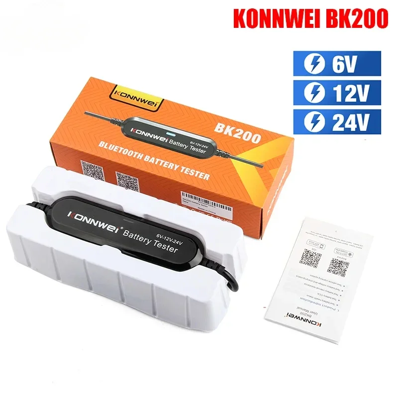 KONNWEI BK200 Bluetooth 5,0 6 В 12 В 24 В анализатор аккумуляторов автомобильный мотоцикл грузовик тестер аккумуляторов
KONNWEI BK200 Bluetooth 5,0 6 В 12 В 24 В анализатор аккумуляторов автомобильный мотоцикл грузовик тестер аккумуляторов