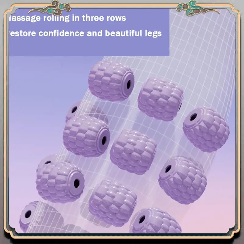 Durable 1 Piece Clamp Leg Massager, Wheels Muscle Roller Massager Purple TPE 360 Degree Leg Neck Muscle Hand Arm Relaxer
Durable 1 Piece Clamp Leg Massager, Wheels Muscle Roller Massager Purple TPE 360 Degree Leg Neck Muscle Hand Arm Relaxer