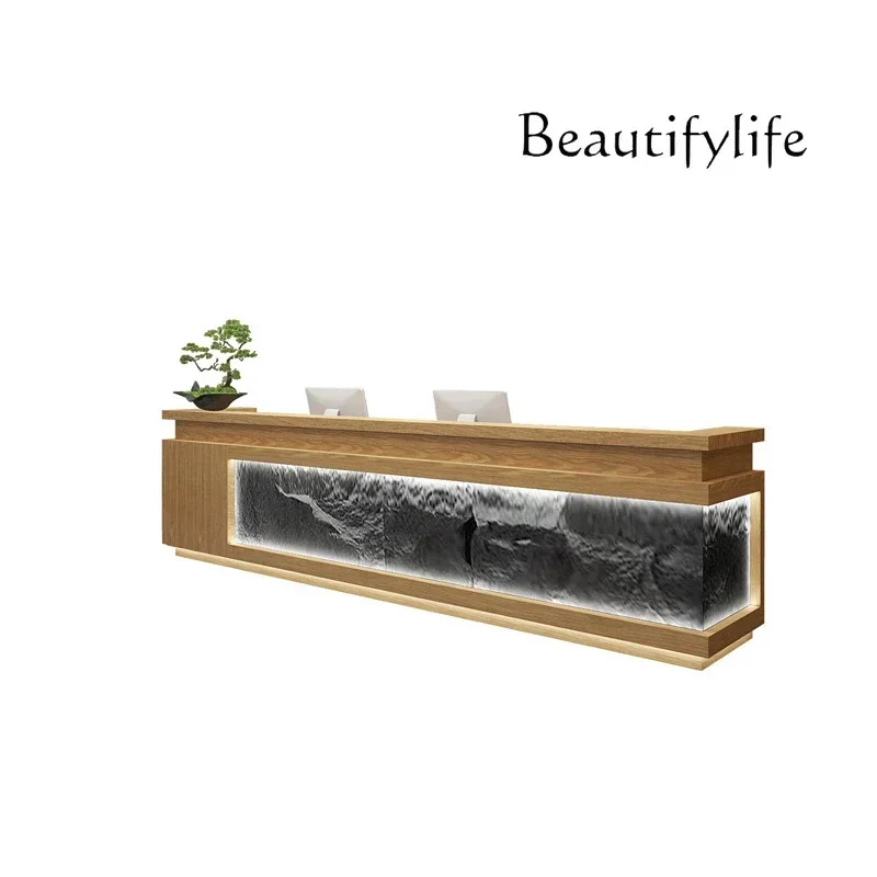 New Chinese hotel checkout page Teahouse Foot Bath Caier Shop Bar Retro Front Desk Company Reception Table
New Chinese hotel checkout page Teahouse Foot Bath Caier Shop Bar Retro Front Desk Company Reception Table