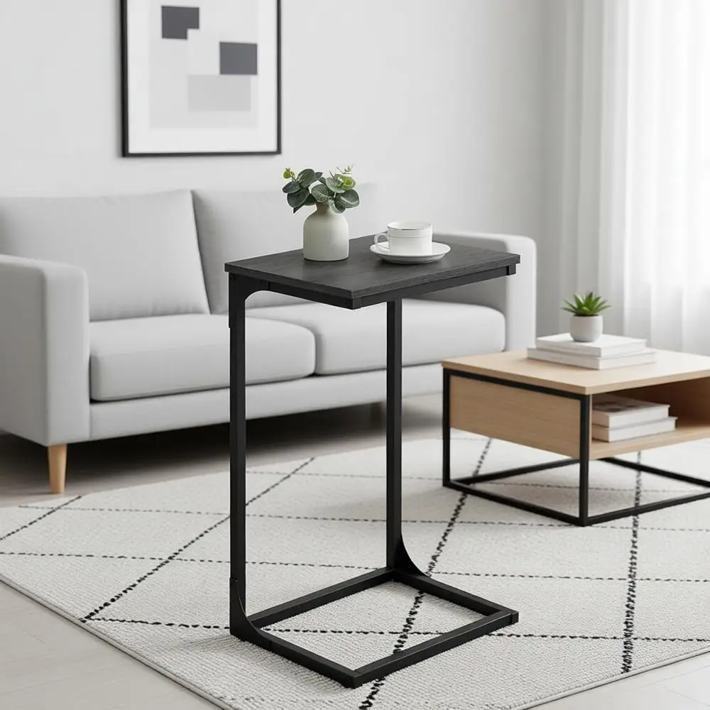 Приставной столик C-образной формы, приставной столик для дивана, металлический, небольшой столик для телевизора, для гостиной, спальни, в цветах туманно-серый и черный
Приставной столик C-образной формы, приставной столик для дивана, металлический, небольшой столик для телевизора, для гостиной, спальни, в цветах туманно-серый и черный