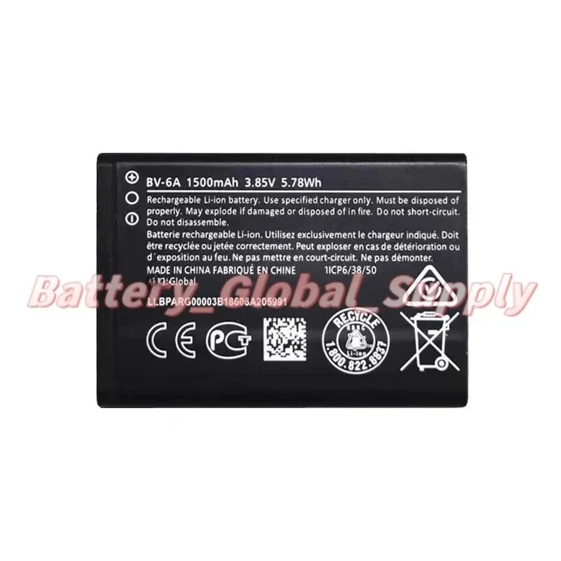 Battery for 2720/Filp 8110 TA-1059/1170 BV-6A 1500mAh 3.85V New, Reliable
Battery for 2720/Filp 8110 TA-1059/1170 BV-6A 1500mAh 3.85V New, Reliable