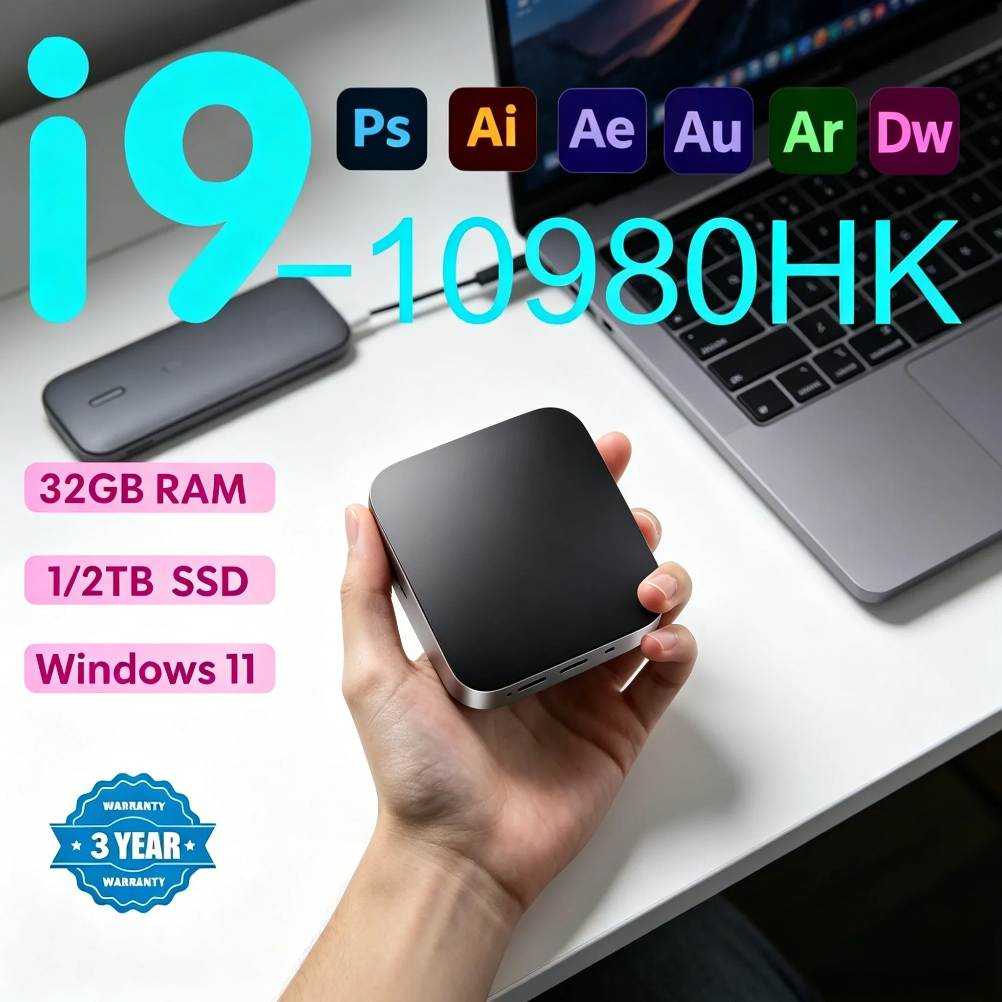 Ultra Fast Mini PC WIFI 6 Bluetooth 5.2 Optional SSD Storage Business Study Gaming Mini Desktop
Ultra Fast Mini PC WIFI 6 Bluetooth 5.2 Optional SSD Storage Business Study Gaming Mini Desktop