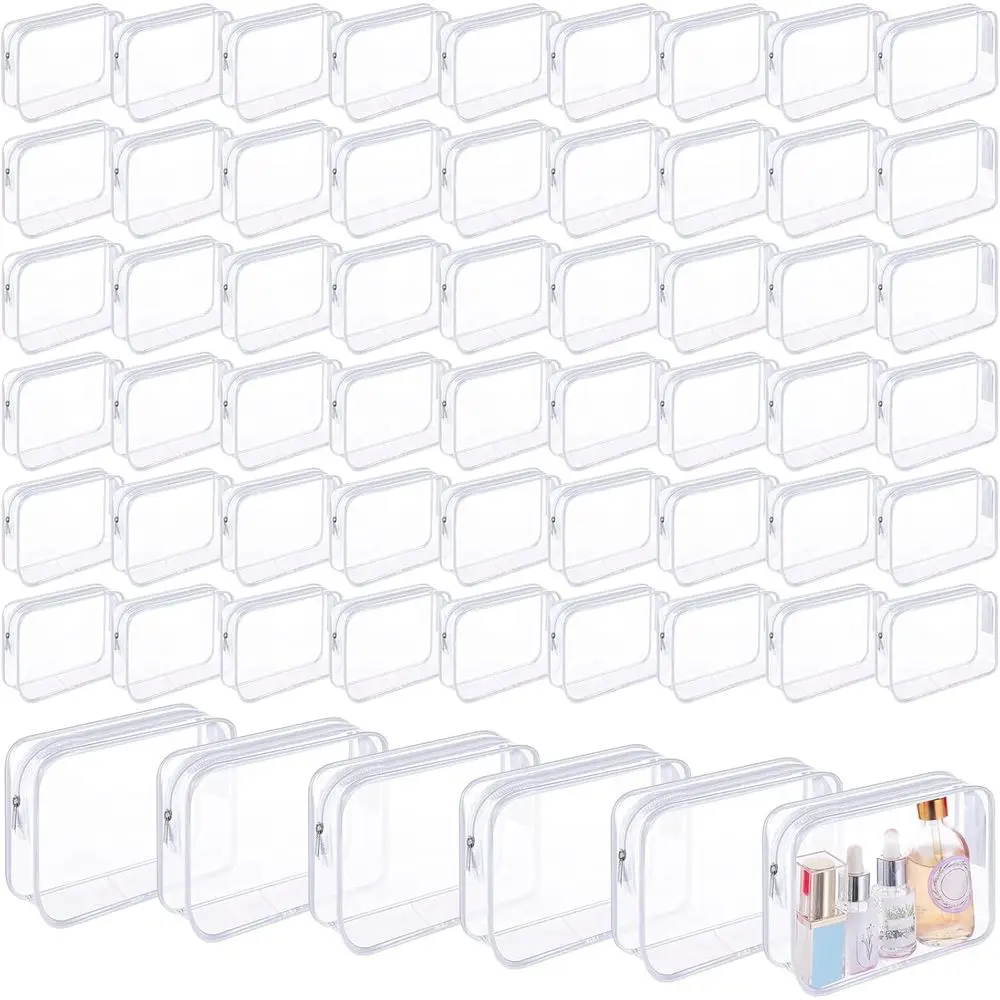 60 Pcs Clear Toiletry Bag TSA Approved Cosmetic Bag Bulk Makeup Bag Travel Carry Airport Airline Compliant Bag for Women M
60 Pcs Clear Toiletry Bag TSA Approved Cosmetic Bag Bulk Makeup Bag Travel Carry Airport Airline Compliant Bag for Women M