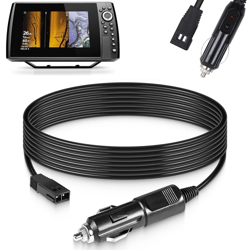12V DC Port Power Cord 720105-1 Power Cable Fit for Humminbird Fish Finder Charger, for All Helix 5/7/8/9/10/12/15 (8 Feet)
12V DC Port Power Cord 720105-1 Power Cable Fit for Humminbird Fish Finder Charger, for All Helix 5/7/8/9/10/12/15 (8 Feet)