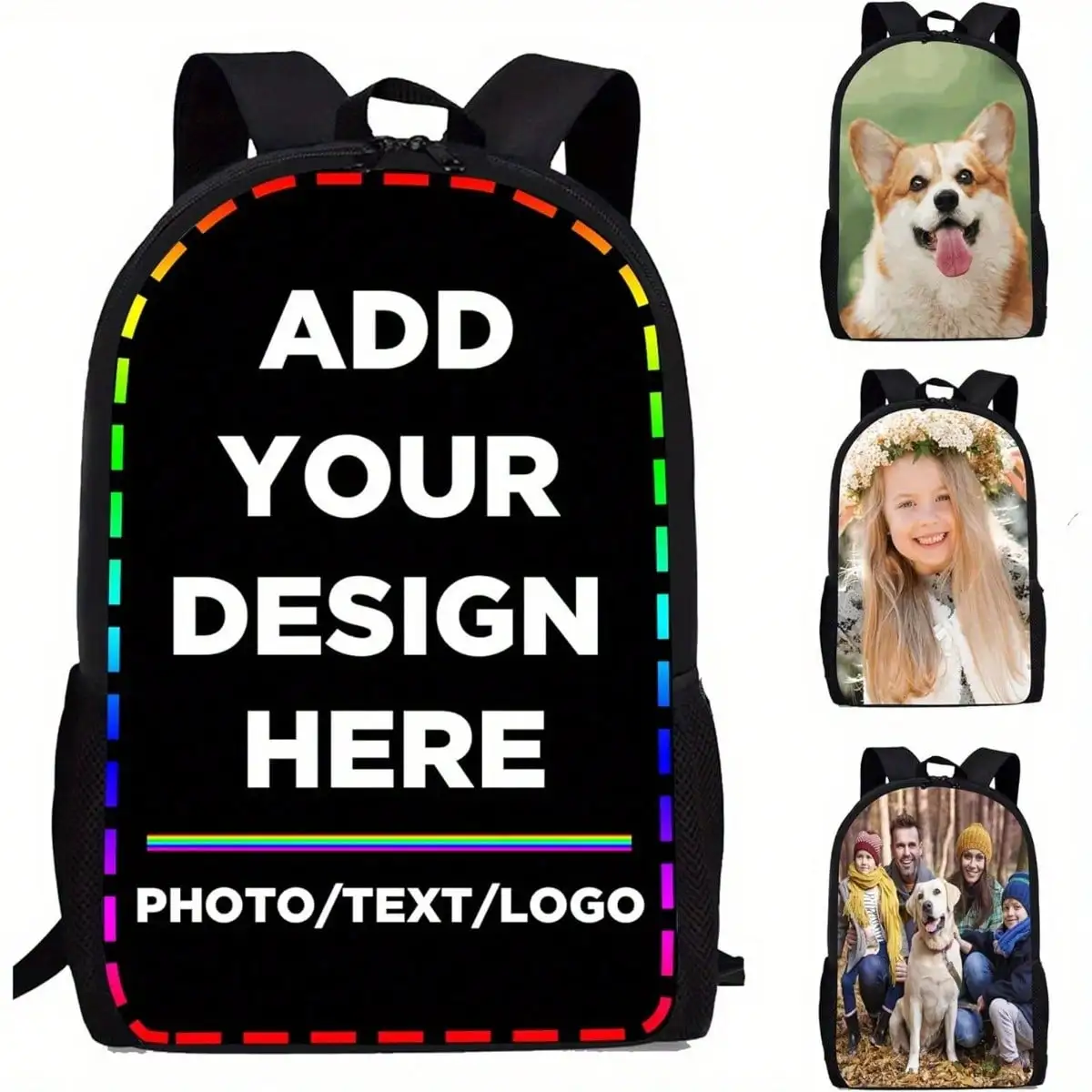 Customized Photo Notebook Backpack - Personalized Business Laptop Bag With Adjustable Shoulder Straps, Lightweight Polyester Bac
Customized Photo Notebook Backpack - Personalized Business Laptop Bag With Adjustable Shoulder Straps, Lightweight Polyester Bac