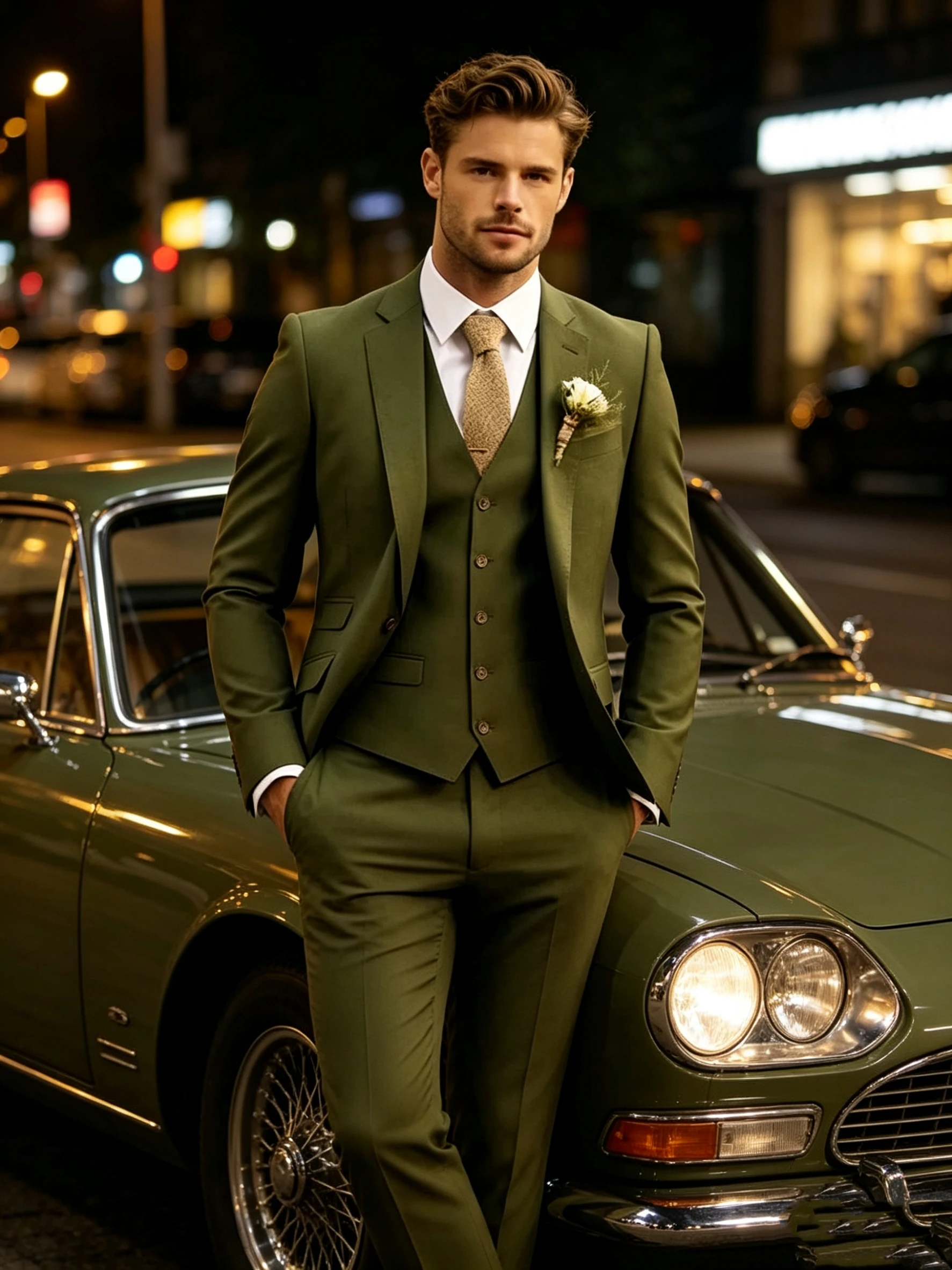 3 Piece Green Wedding Dress Suits Slim Fit Notch Lapel Tuxedos Party Formal Male Suit For Groomsman Suit (Blazer+Vest+Pants)
3 Piece Green Wedding Dress Suits Slim Fit Notch Lapel Tuxedos Party Formal Male Suit For Groomsman Suit (Blazer+Vest+Pants)