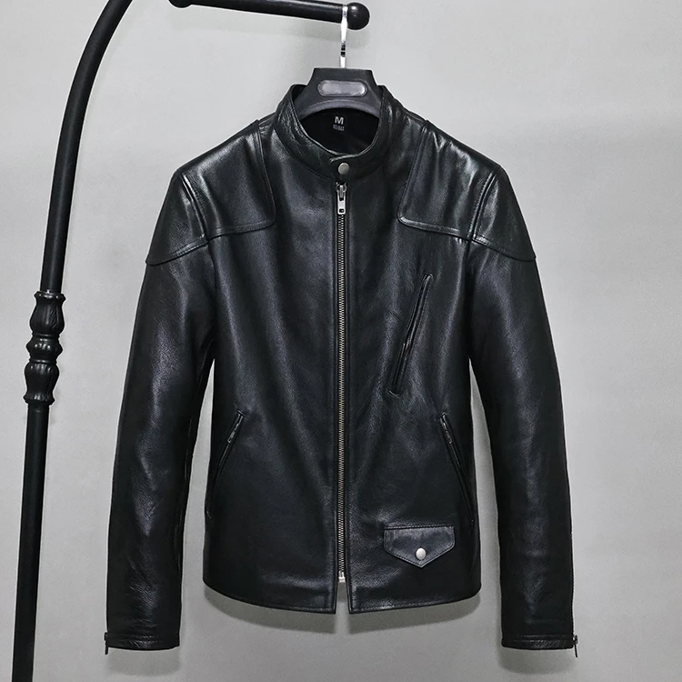 2023 Spring Autumn Men's New Short Genuine Leather Jackets Man Motorcycle Stand Collar Coats Male Real Cowhide Overcoats F526
2023 Spring Autumn Men's New Short Genuine Leather Jackets Man Motorcycle Stand Collar Coats Male Real Cowhide Overcoats F526