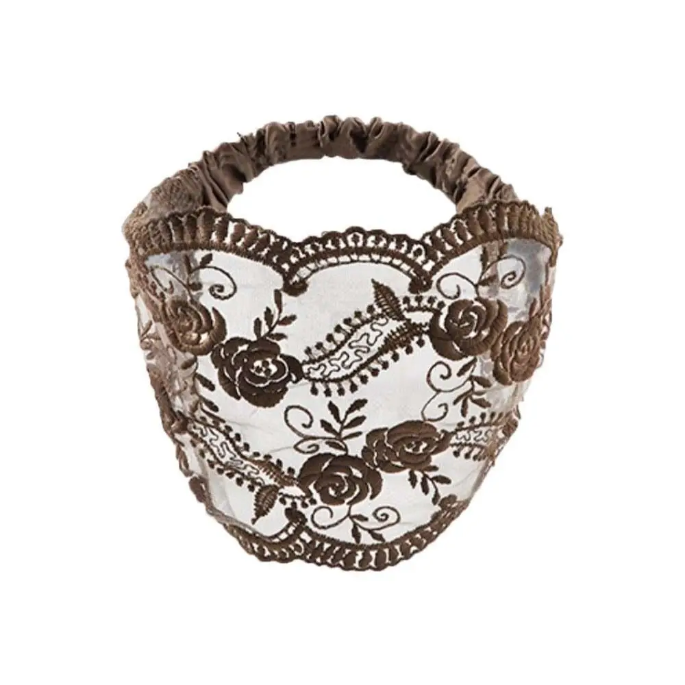 Non Slip Lace Flower Headband Hair Hoop Transparent Mesh Hollow Hairbands Hair Accessories Korean Style Wide Side Head Wrap
Non Slip Lace Flower Headband Hair Hoop Transparent Mesh Hollow Hairbands Hair Accessories Korean Style Wide Side Head Wrap
