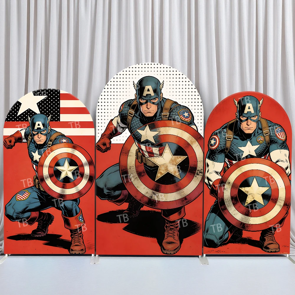 Marvel Captain America Comic Hero Arch Backdrop Cover Dynamic Festive Scene For Kids Birthday Baby Shower Photo Booth Decor
Marvel Captain America Comic Hero Arch Backdrop Cover Dynamic Festive Scene For Kids Birthday Baby Shower Photo Booth Decor