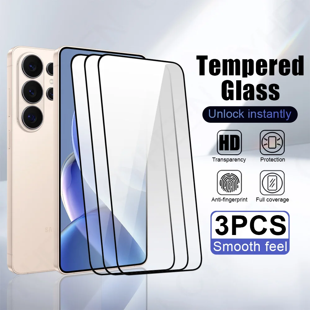3Pcs Phone screen Protector For Samsung S26 Ultra S25 FE Tempered Glass Protective Film S24 S23 plus S22 S21 S20 Note 20 Ultra
3Pcs Phone screen Protector For Samsung S26 Ultra S25 FE Tempered Glass Protective Film S24 S23 plus S22 S21 S20 Note 20 Ultra