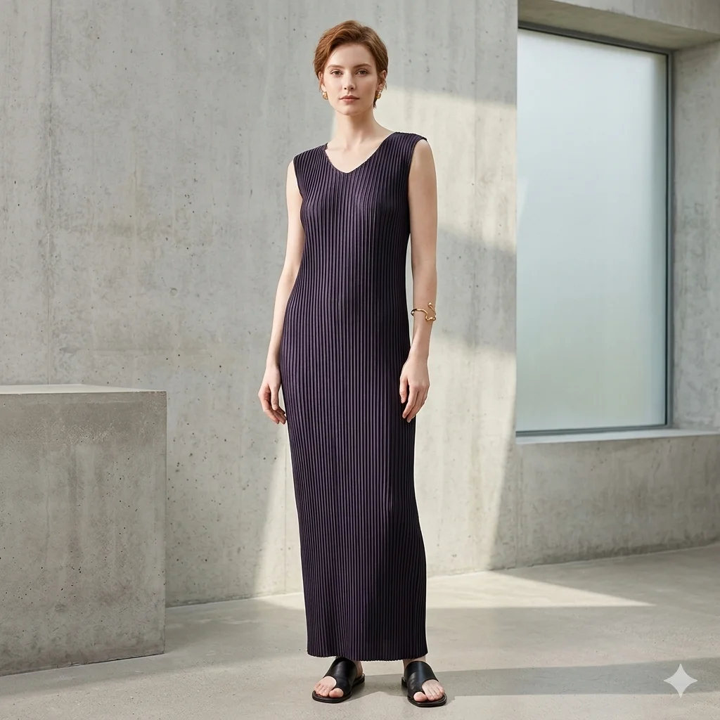 Miyake Pleated 2026 Glossy Set Women's Elegant Pleated Sleeveless Skirt High Stretch Temperament Lips Pleated Clothes Two Pieces
Miyake Pleated 2026 Glossy Set Women's Elegant Pleated Sleeveless Skirt High Stretch Temperament Lips Pleated Clothes Two Pieces