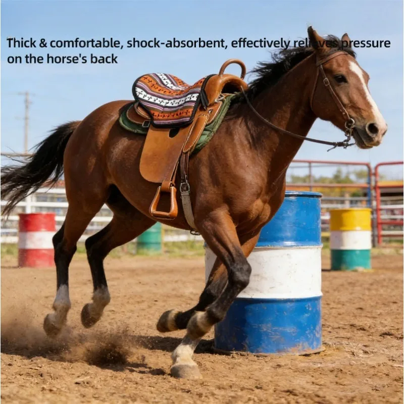 Horse Saddle Pad Saddle Shock Absorber Pad Seat Tackle Horse Khan Tie Saddle Pad Horse Back Pad Tibetan Tackle Pad
Horse Saddle Pad Saddle Shock Absorber Pad Seat Tackle Horse Khan Tie Saddle Pad Horse Back Pad Tibetan Tackle Pad