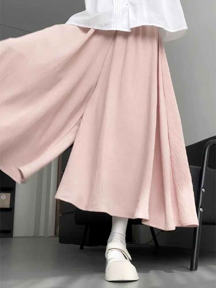 plus Size Women's Pink Ice Silk Pants Summer Thin Wide Leg Pants High Waist Casual Trousers Simple Color Asymmetric
plus Size Women's Pink Ice Silk Pants Summer Thin Wide Leg Pants High Waist Casual Trousers Simple Color Asymmetric