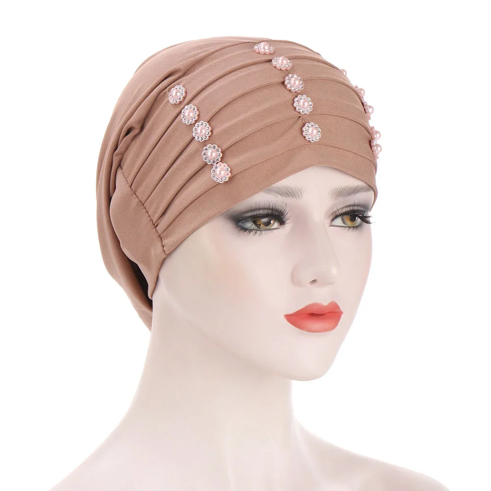 New Flower Beaded Turban Women Muslim Hijab Pleated Chemo Cap Beanies Bonnet Hair Loss Head Scarf Wrap Headband Turbante Mujer
New Flower Beaded Turban Women Muslim Hijab Pleated Chemo Cap Beanies Bonnet Hair Loss Head Scarf Wrap Headband Turbante Mujer