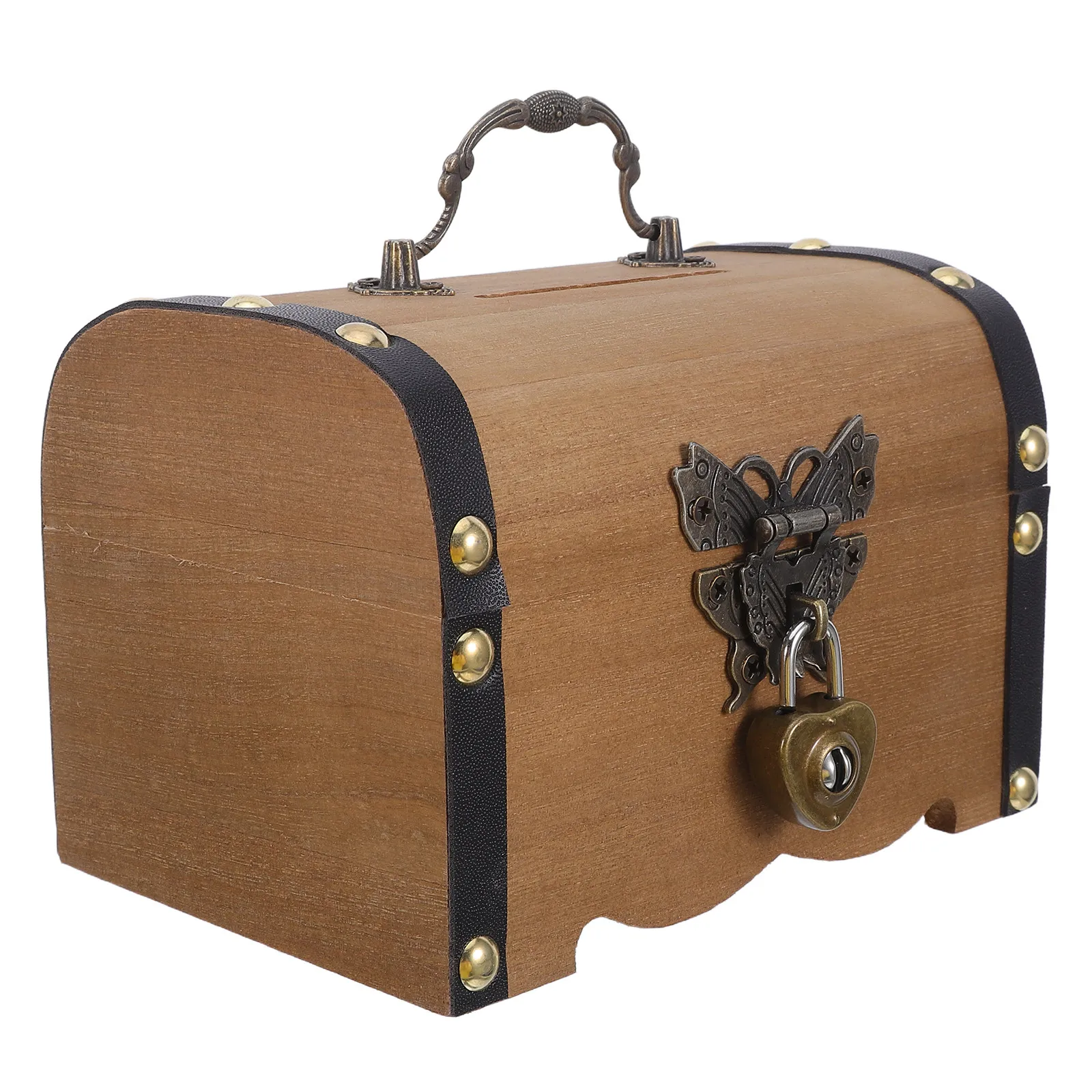 Vintage Treasure Chest Box Retro Wood Lockable Jewelry Storage Box Keepsake Money Bank for Kids Small Decorative Storage Chest
Vintage Treasure Chest Box Retro Wood Lockable Jewelry Storage Box Keepsake Money Bank for Kids Small Decorative Storage Chest