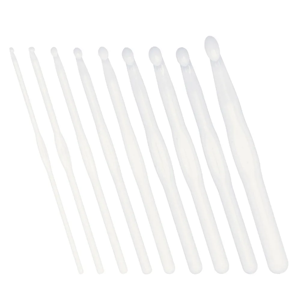 9Pcs Smooth Plastic Crochet Hooks Set White Variety Sizes for DIY Crocheting Knitting Yarn Projects Crochet Needle Kit Craft
9Pcs Smooth Plastic Crochet Hooks Set White Variety Sizes for DIY Crocheting Knitting Yarn Projects Crochet Needle Kit Craft