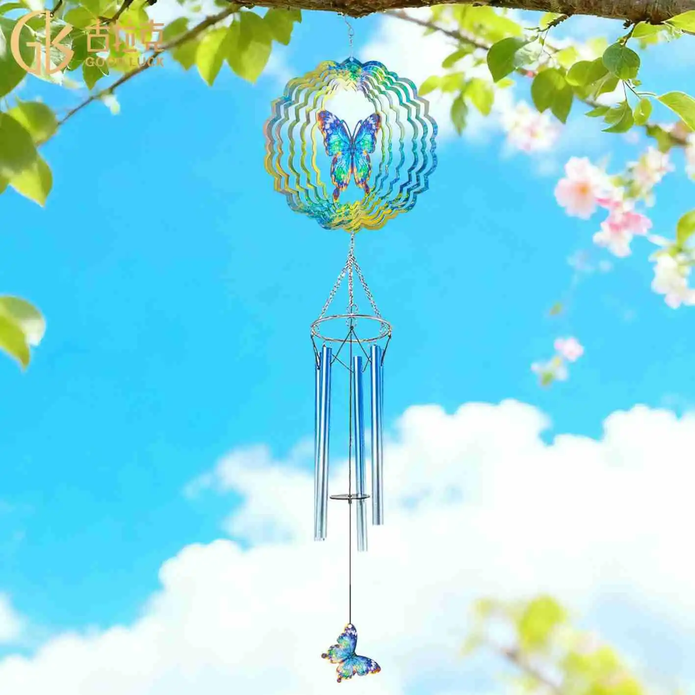 ZML new rotating wind chimes wind turn butterfly gradual change wind chimes decoration creative pendant
ZML new rotating wind chimes wind turn butterfly gradual change wind chimes decoration creative pendant