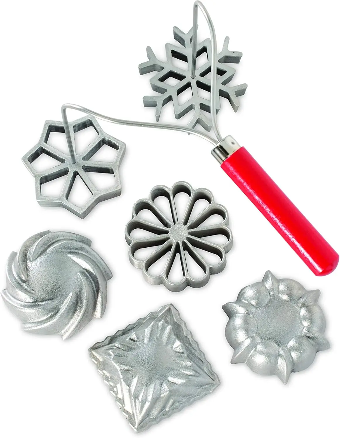 Swedish Rosettes & Timbale Set, Cast Aluminum, 6 Molds, Gift Box
Swedish Rosettes & Timbale Set, Cast Aluminum, 6 Molds, Gift Box