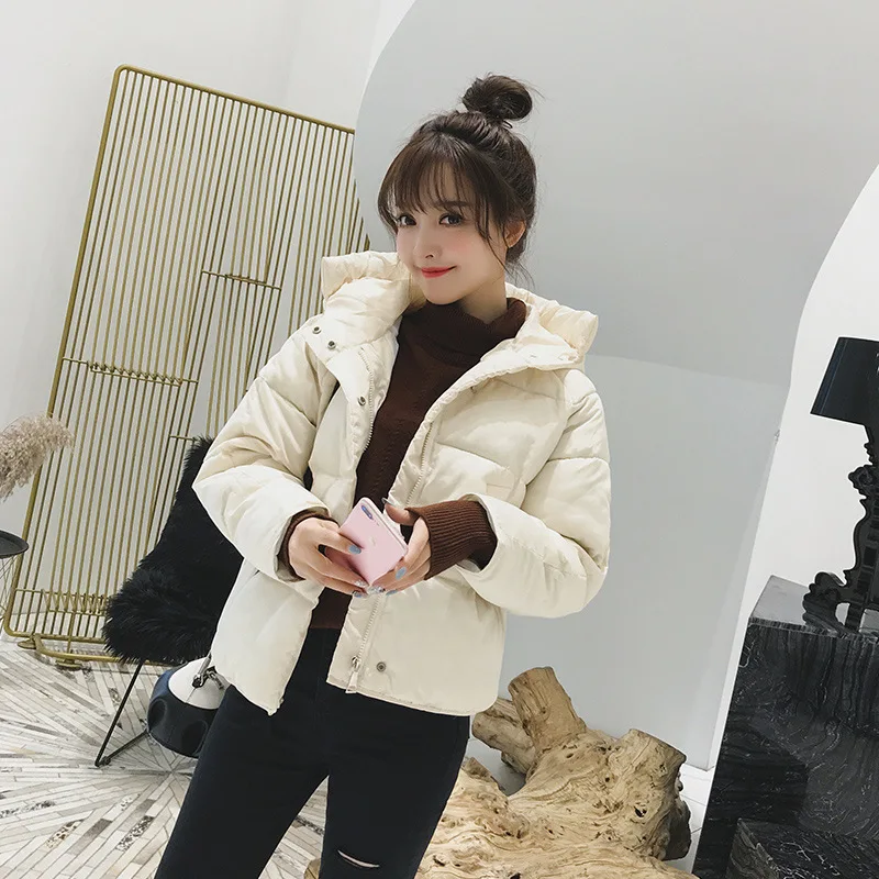 Winter Cotton Coats Korean Casual Overcoat Female New Loose Hooded Short Parkas Mujer Harajuku Coat Jacket Women Oversized White
Winter Cotton Coats Korean Casual Overcoat Female New Loose Hooded Short Parkas Mujer Harajuku Coat Jacket Women Oversized White