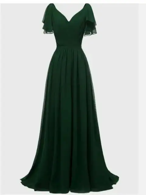 Unithorse Solid Ruffle Trim Chiffon Bridesmaid Dress
Unithorse Solid Ruffle Trim Chiffon Bridesmaid Dress