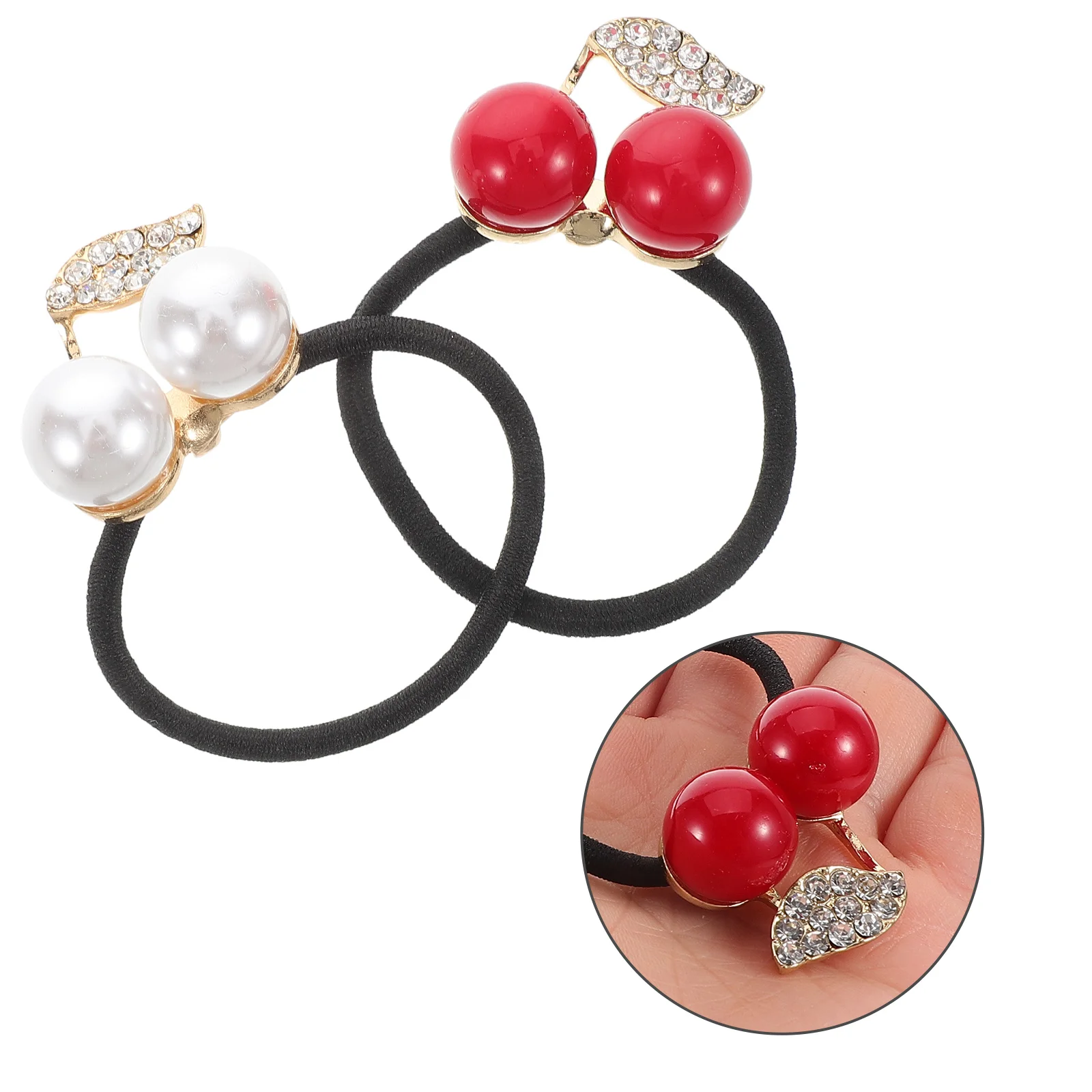 6 Pcs Rhinestone Clips Elastic Decorations Cherry Tie Rhinestone Hair Clips For Women Ponytail Holders B Fruit Style
6 Pcs Rhinestone Clips Elastic Decorations Cherry Tie Rhinestone Hair Clips For Women Ponytail Holders B Fruit Style