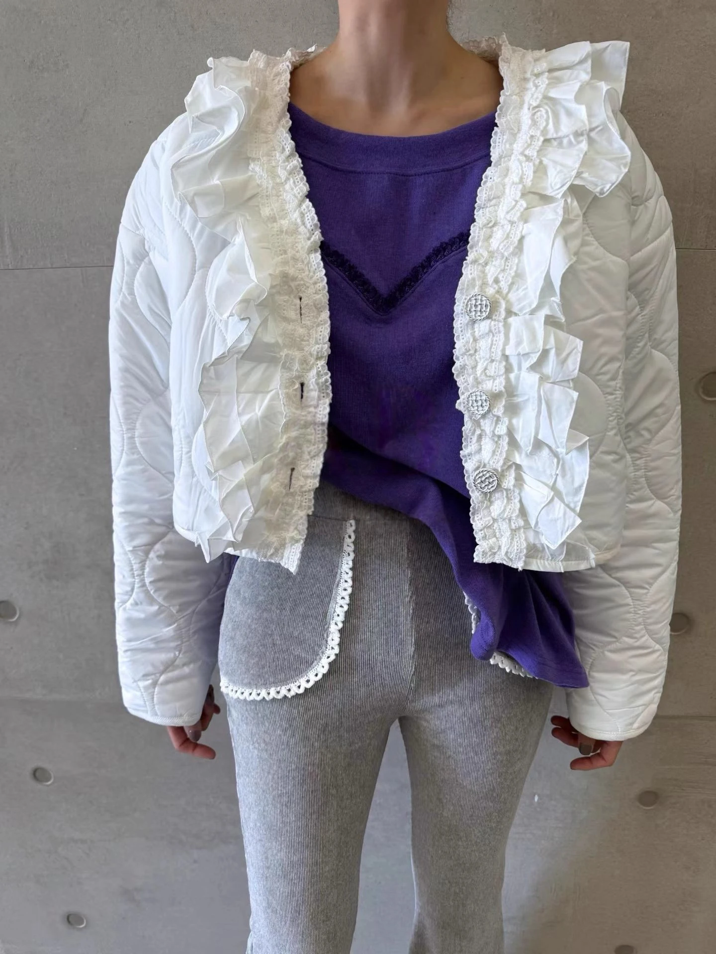 Gagarich Sweet Splicing Lace Cotton Coat Women 2025 Winter New Thickened Warm Short Cardigan Cotton Coat Top
Gagarich Sweet Splicing Lace Cotton Coat Women 2025 Winter New Thickened Warm Short Cardigan Cotton Coat Top