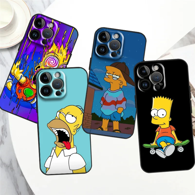Funny Simpsons Cartoon For Apple iPhone 15 14 13 12 11 XS XR X Pro Max Plus Mini Soft Shockproof TPU Black Phone Case
Funny Simpsons Cartoon For Apple iPhone 15 14 13 12 11 XS XR X Pro Max Plus Mini Soft Shockproof TPU Black Phone Case