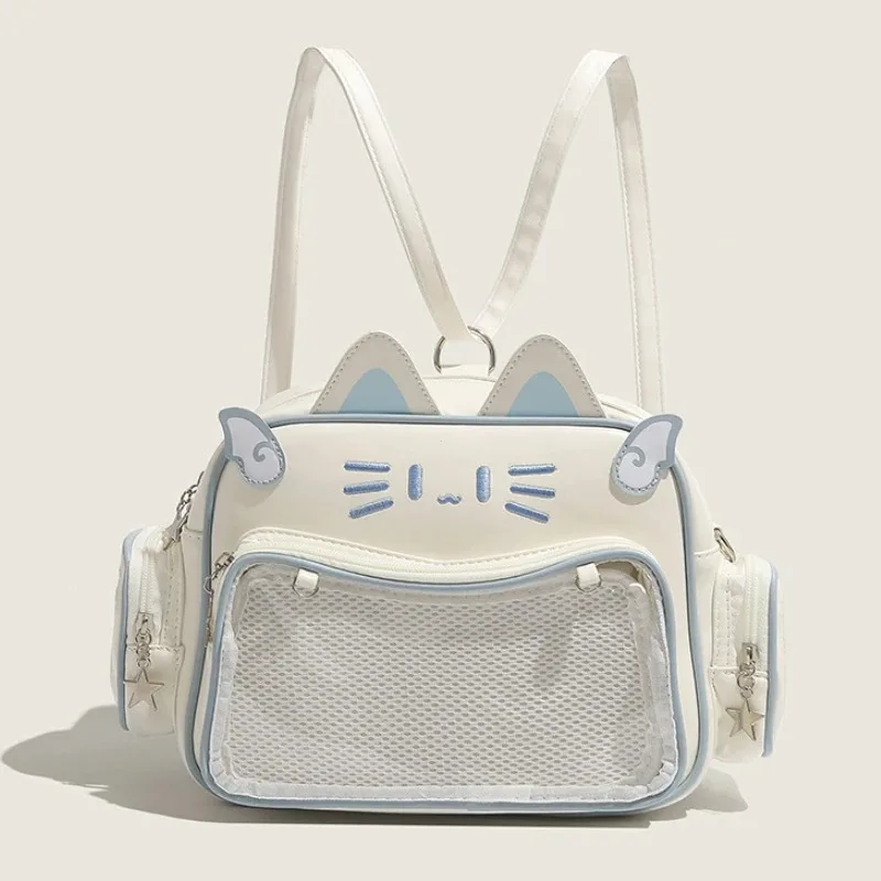 Cute Girls Y2K Kawaii Cat Shoulder Bag Women Transparent Pocket PU Crossbody Bags Korean Japanese Ita Backpack Aesthetic Fashion
Cute Girls Y2K Kawaii Cat Shoulder Bag Women Transparent Pocket PU Crossbody Bags Korean Japanese Ita Backpack Aesthetic Fashion