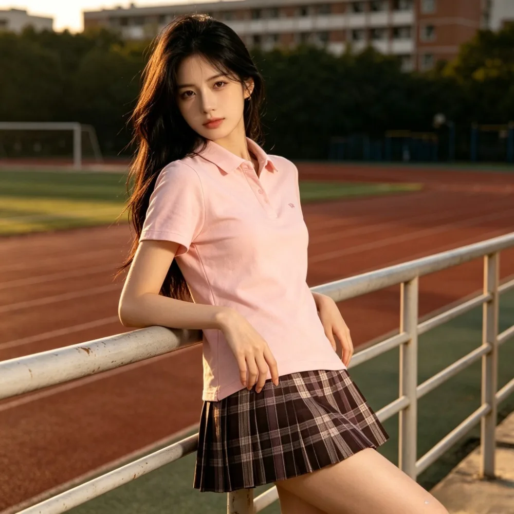 Slim College JK Polo Shirt Suit,Short Sleeve School Uniform for Women,Casual Daily Outfit for Campus Life&Anime Cosplay Events
Slim College JK Polo Shirt Suit,Short Sleeve School Uniform for Women,Casual Daily Outfit for Campus Life&Anime Cosplay Events
