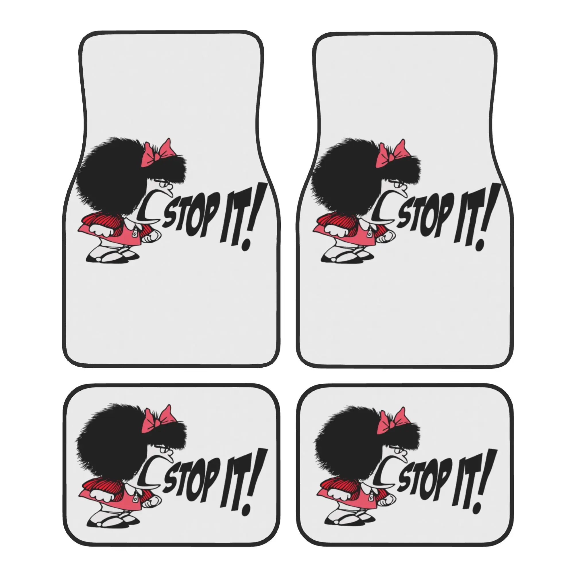 Mafalda Stop it 4PCS Crystal Velvet Car Floor Mats Set Universal Front Rear Foot Mats Non-Slip Car Interior Floor Protection Mat
Mafalda Stop it 4PCS Crystal Velvet Car Floor Mats Set Universal Front Rear Foot Mats Non-Slip Car Interior Floor Protection Mat