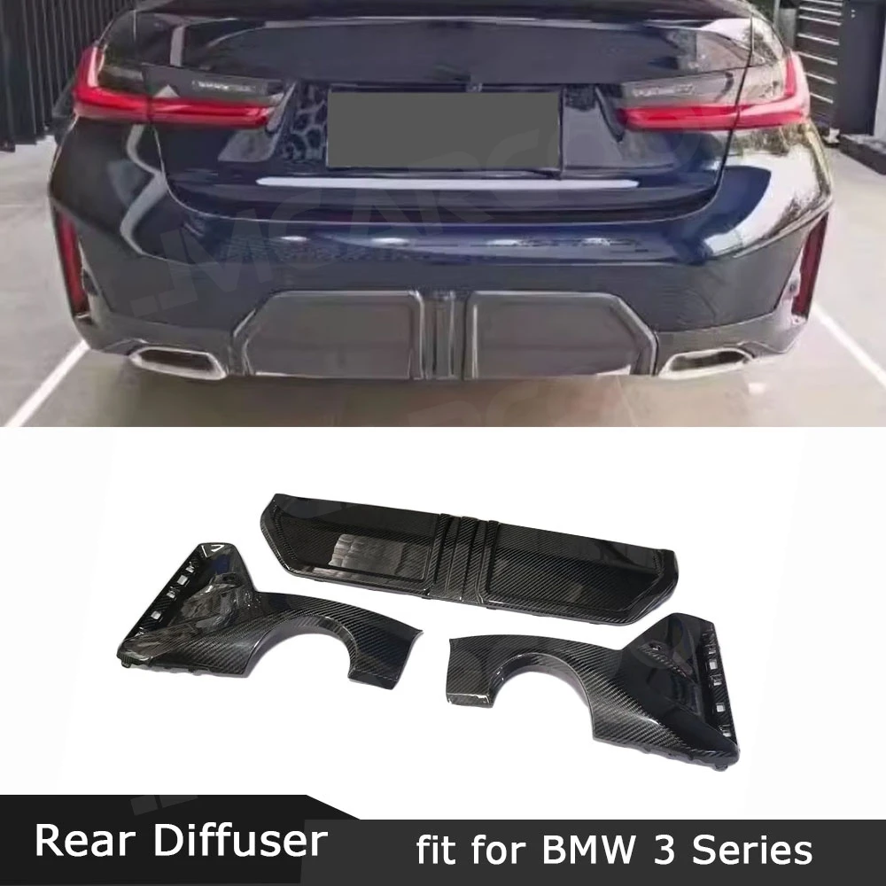 For BMW 3 Series G20 G21 G28 LCI 2023+ Dry Carbon Fiber Rear Diffuser Car Bumper Exhaust Lip Guard Cover Body Kits
For BMW 3 Series G20 G21 G28 LCI 2023+ Dry Carbon Fiber Rear Diffuser Car Bumper Exhaust Lip Guard Cover Body Kits