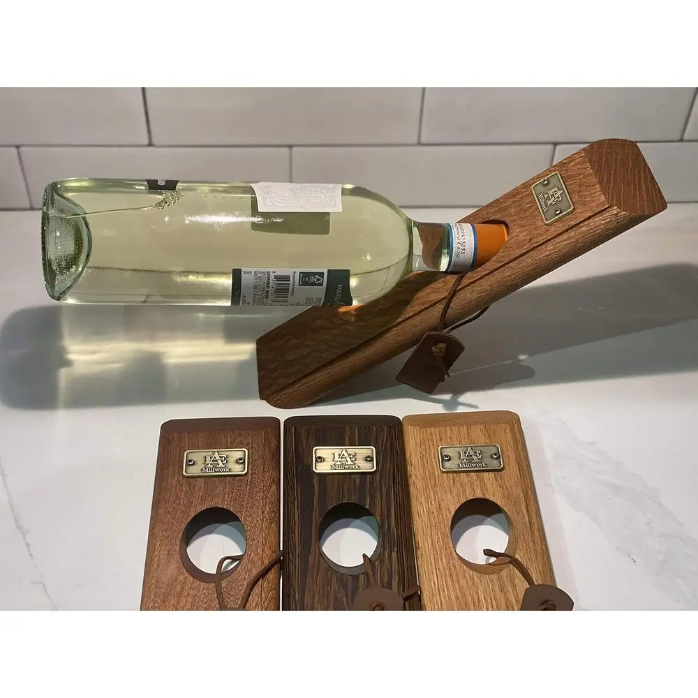 Wooden Self-Balancing Wine Rack, Brass Opener, Freestanding Wooden Bottle Holder, Suitable for Kitchen, Living Room, Bar, Handcr
Wooden Self-Balancing Wine Rack, Brass Opener, Freestanding Wooden Bottle Holder, Suitable for Kitchen, Living Room, Bar, Handcr