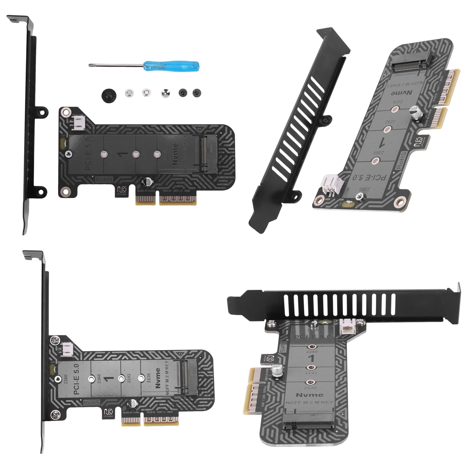 Адаптер PH4215 M.2 PCIe, карта расширения NVME M.2, SSD M.2, 128 Гбит/с, PCIe 5.0, адаптер M.2 NVMe, поддержка 2230, 2242, 2260, 2280
Адаптер PH4215 M.2 PCIe, карта расширения NVME M.2, SSD M.2, 128 Гбит/с, PCIe 5.0, адаптер M.2 NVMe, поддержка 2230, 2242, 2260, 2280