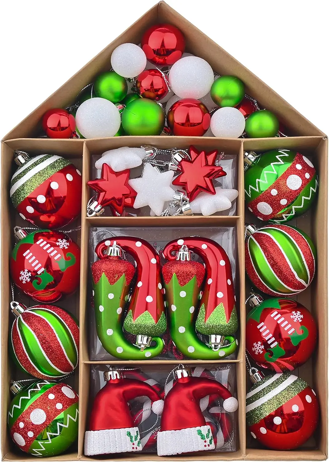 70-каратный набор небьющихся рождественских украшений, красные, зеленые, белые украшения в виде эльфа для рождественской елки, праздничная вечеринка, оптовый декор
70-каратный набор небьющихся рождественских украшений, красные, зеленые, белые украшения в виде эльфа для рождественской елки, праздничная вечеринка, оптовый декор